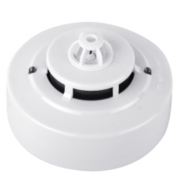 Smoke and heat detector, LED