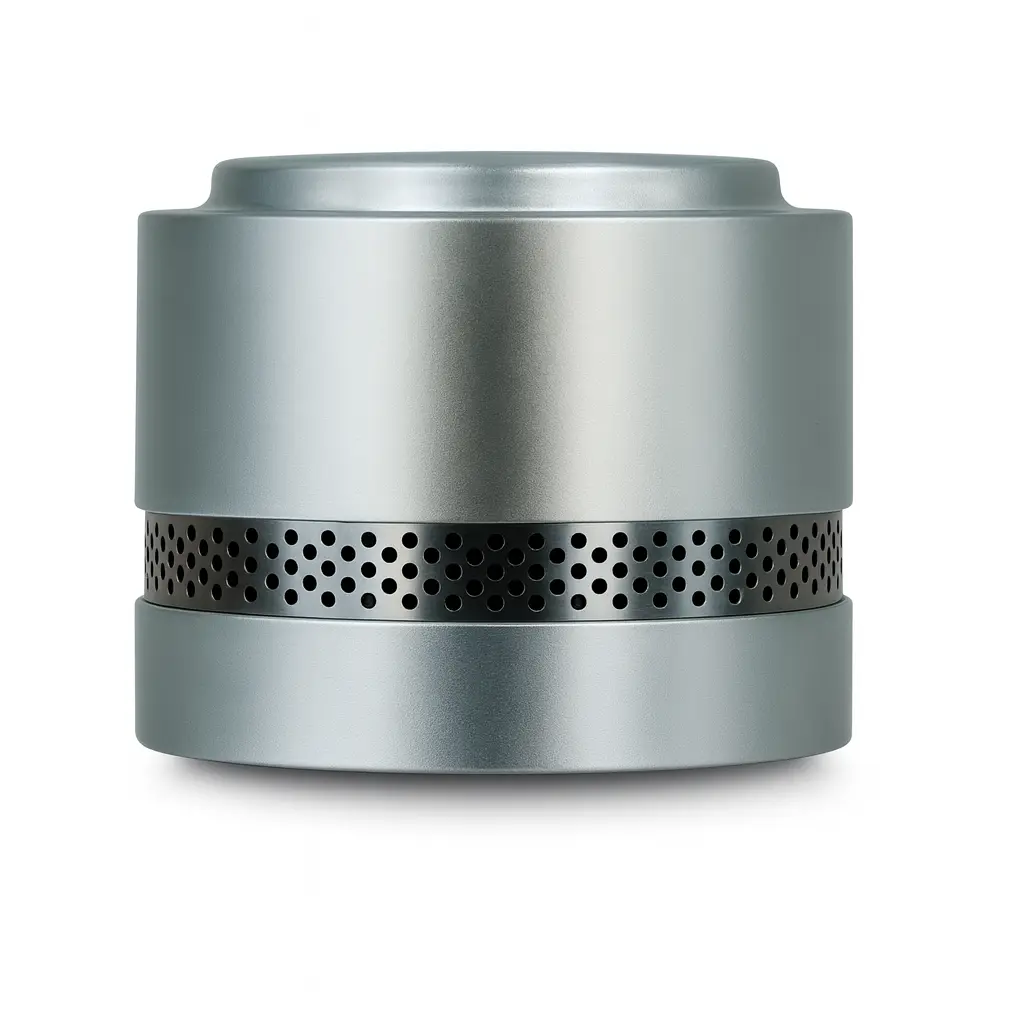 Mini smoke alarm, matt chrome, 10y