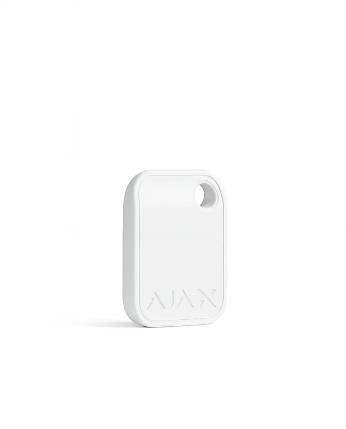 Ajax contactless key fob for security management (white)