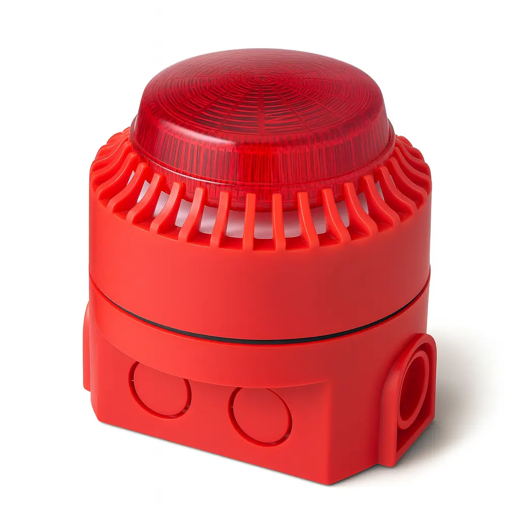  Siren with flash for indoor/outdoor use, high base 