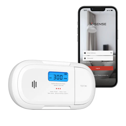 Wi-Fi CO Detector (X-Sense App) (X-Sense App) Replaceable Battery