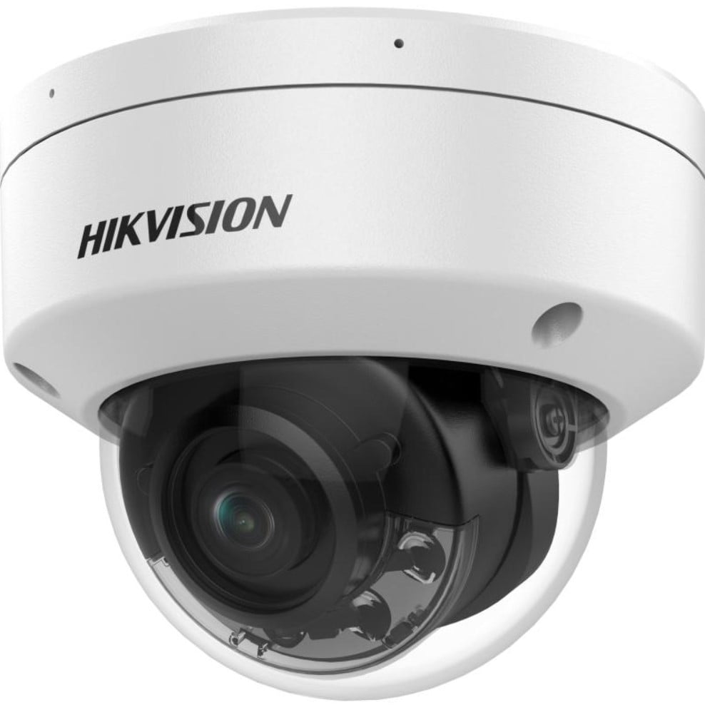 Hikvision dome DS-2CD2187G2H-LI F2.8 (white, 8 MP, 30 m. IR; 30 m. LED; Hybrid Light)