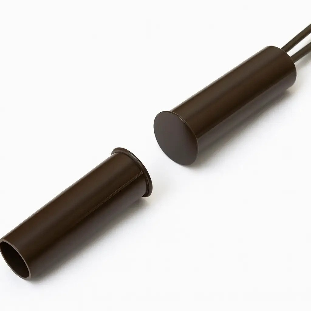 Recessed contact 32x9mm, brown