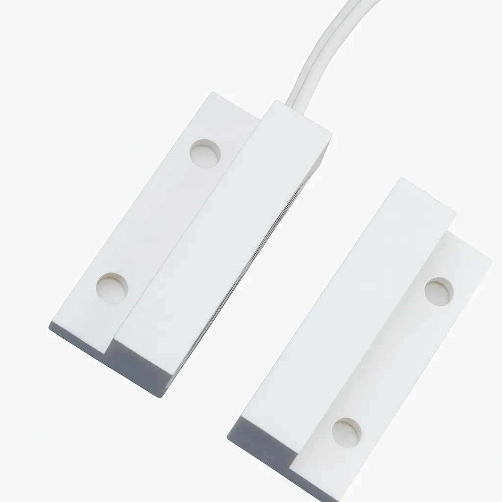 Stick-on contact 33x13mm, white, side