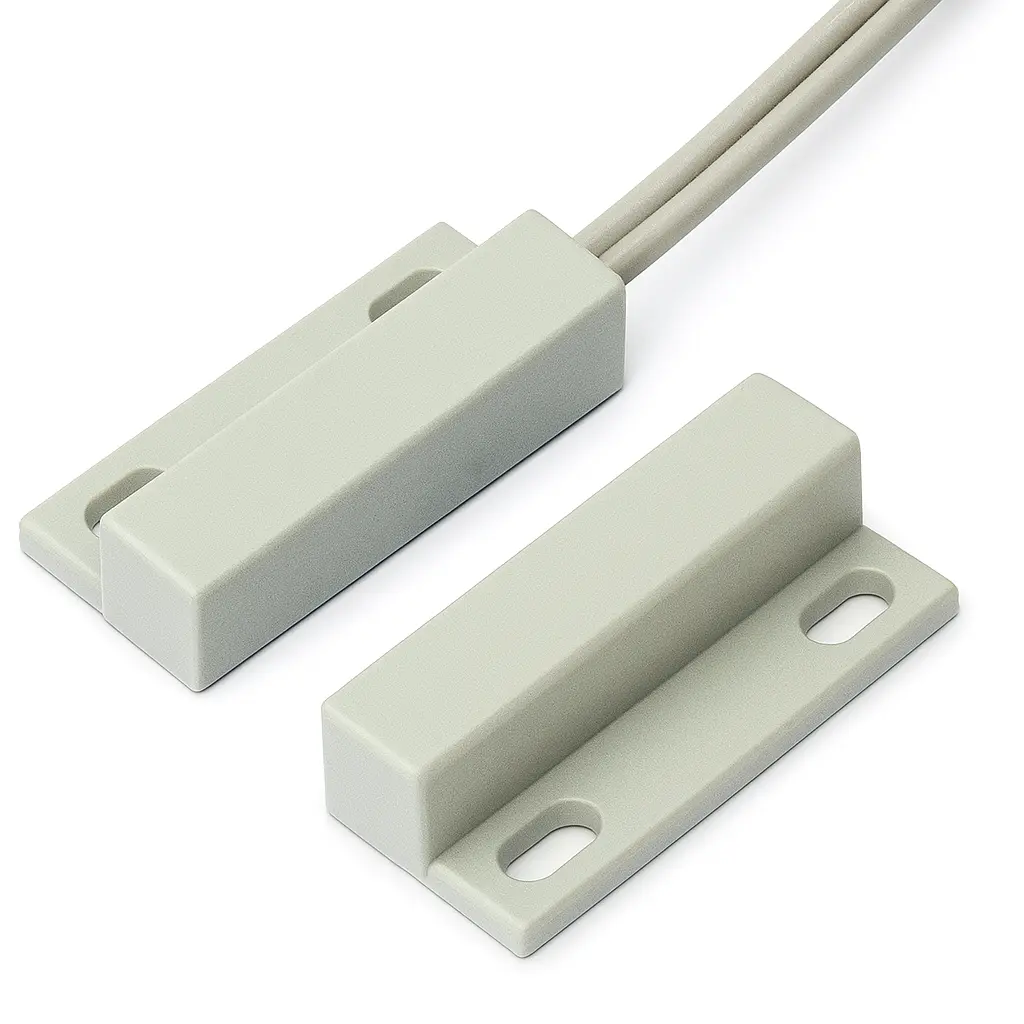 Stick-on contact 28x13mm, grey, side