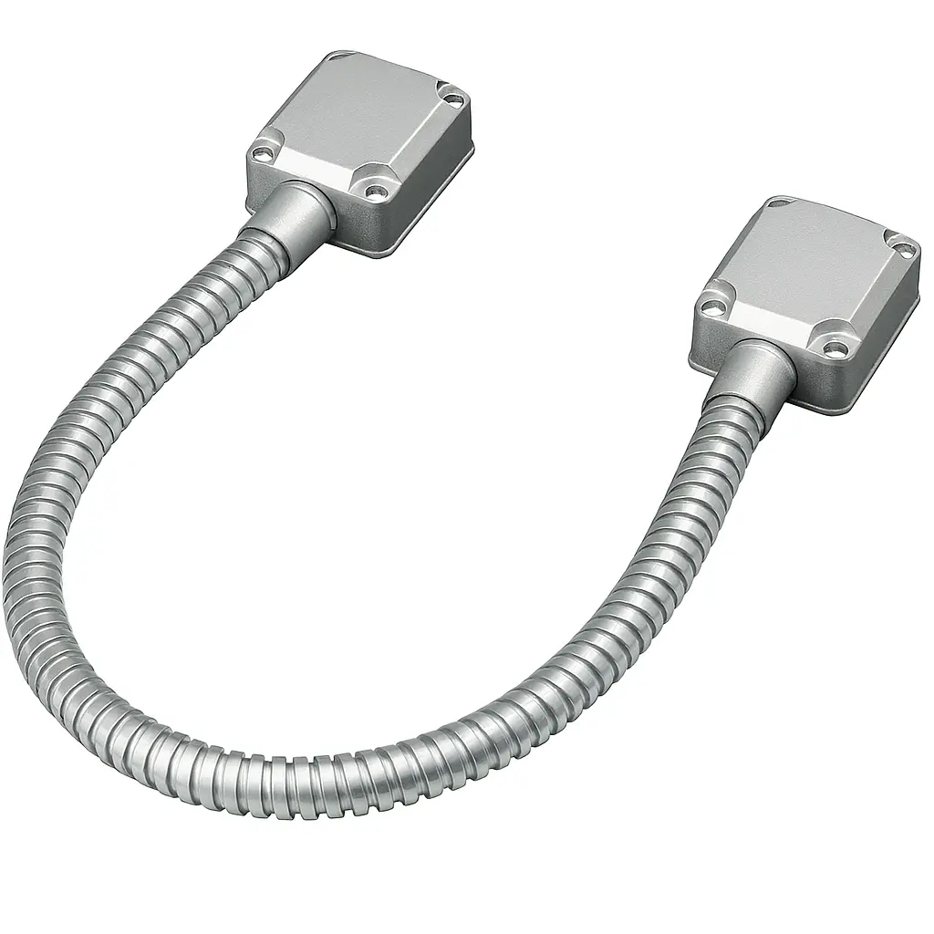 Door loop, metal endings