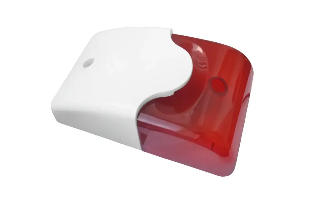 Indoor siren with flash 12V, red