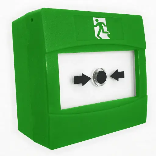 [CDP89] Call point green, 2xNC/C/NO, surface