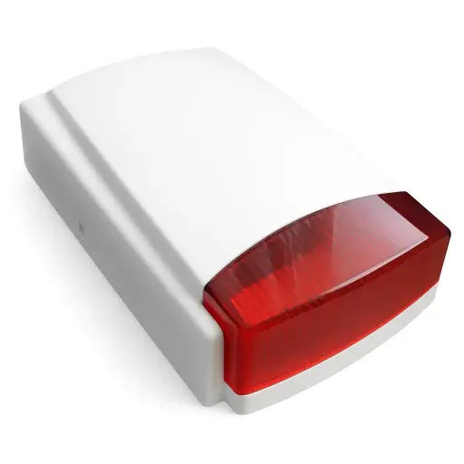 [ES-51BR] Outdoor siren with battery and red flash