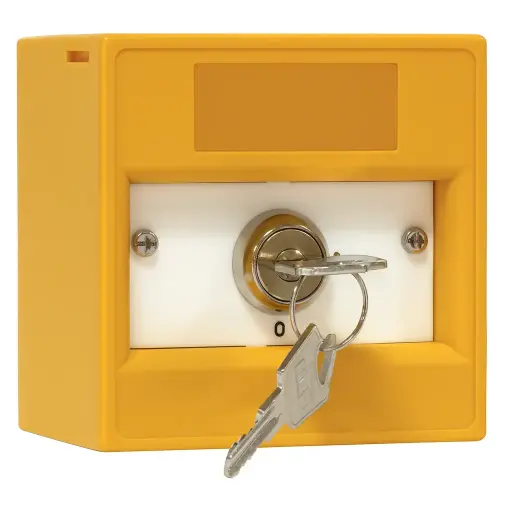 [K20SYS-11] Call point with key, yellow