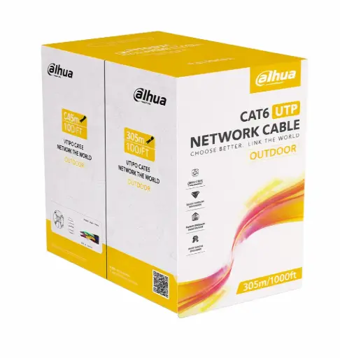 [PFM920-6UN] 305m UTP CAT6 Cable, for oudoor