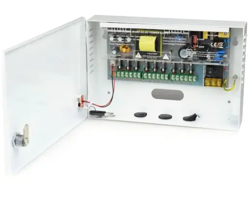 [ZTS1210-09F] Power supply with 9 outputs, 12V/10A